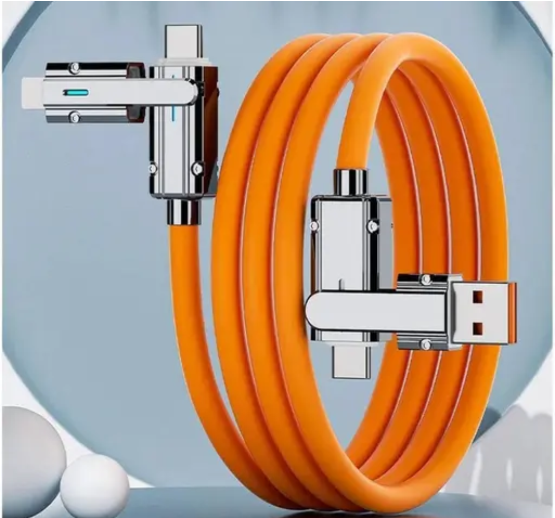 4 in 1 Data Cable Fast Charging Portable Cord For Travel/Outdoor